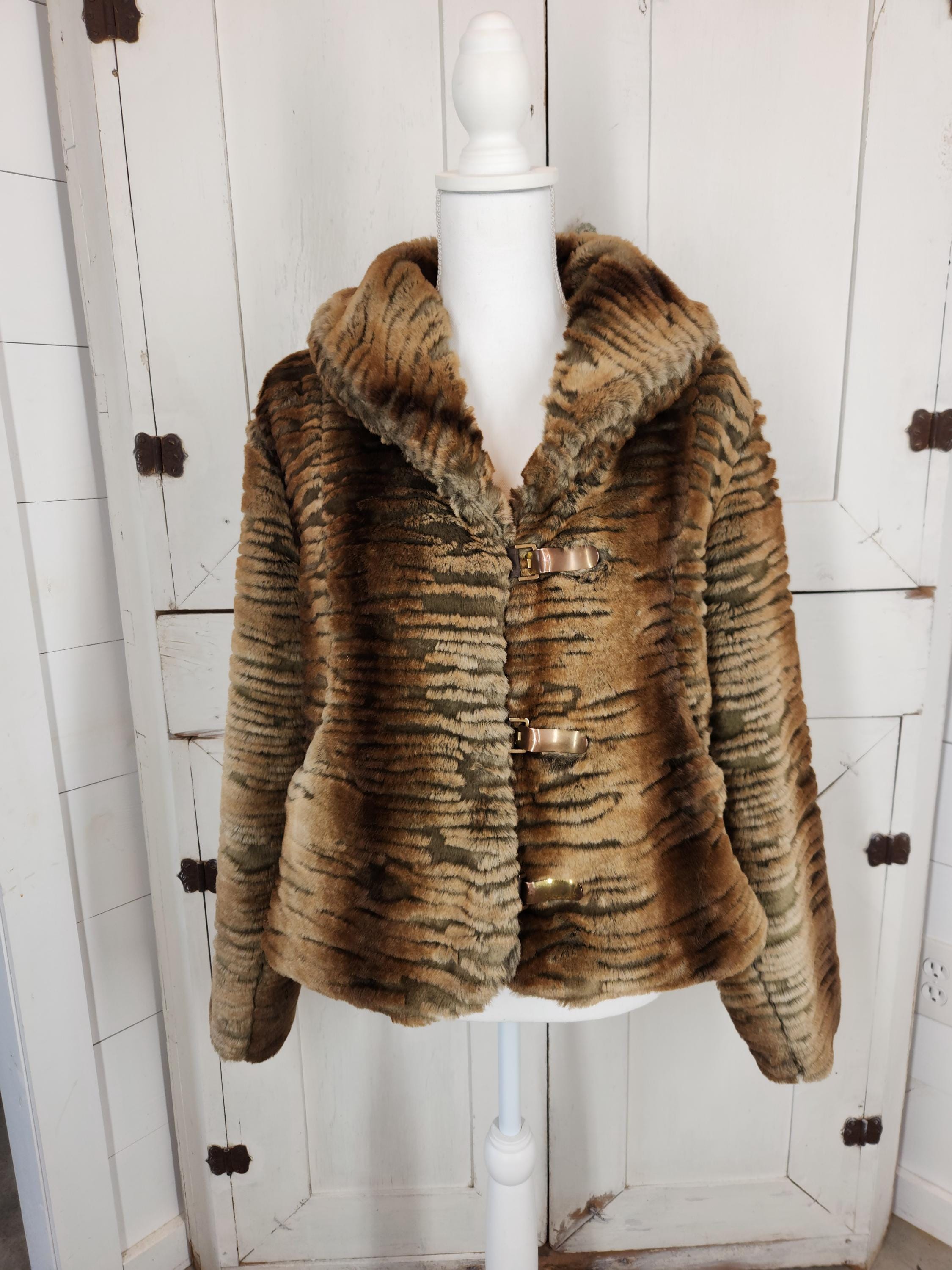 Y2k Faux Fur Jacket - Etsy