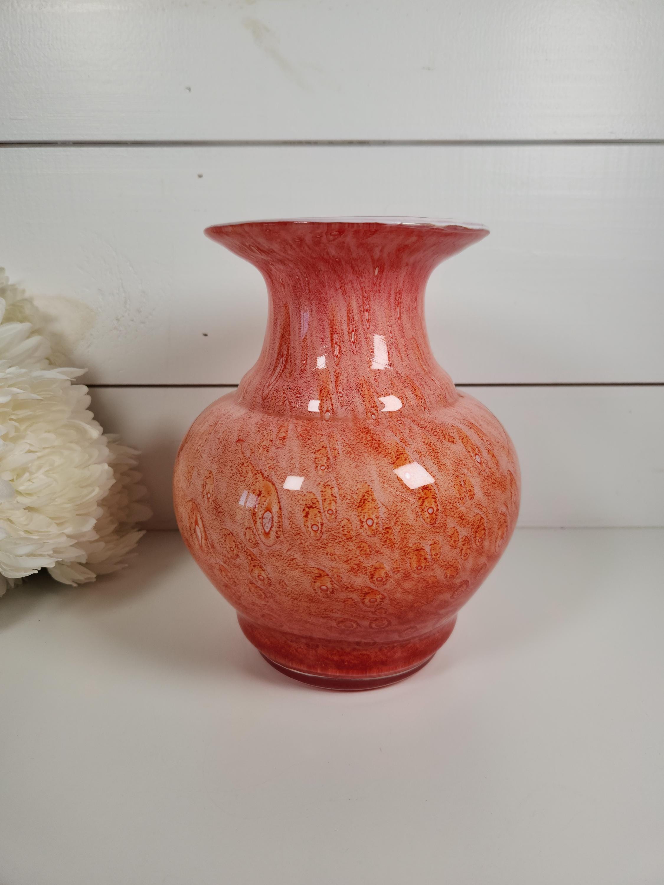 Orange Murano Vase - Etsy