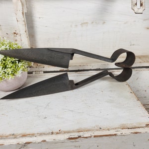 Antique Sorby Sheffield Hand-Held Sheep Shears- Kangaroo Brand Wool Clippers-Primitive Farmhouse- Rustic Tools