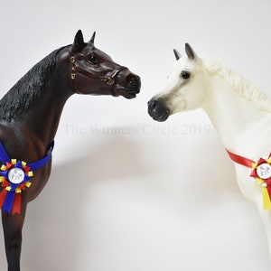 Deluxe Grand and Reserve Champion Model Horse Show Sashes for 1:9 Scale (Traditional) Models