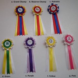 Superior Model Horse Show Rosettes for 1:9 Scale (Traditional) Models