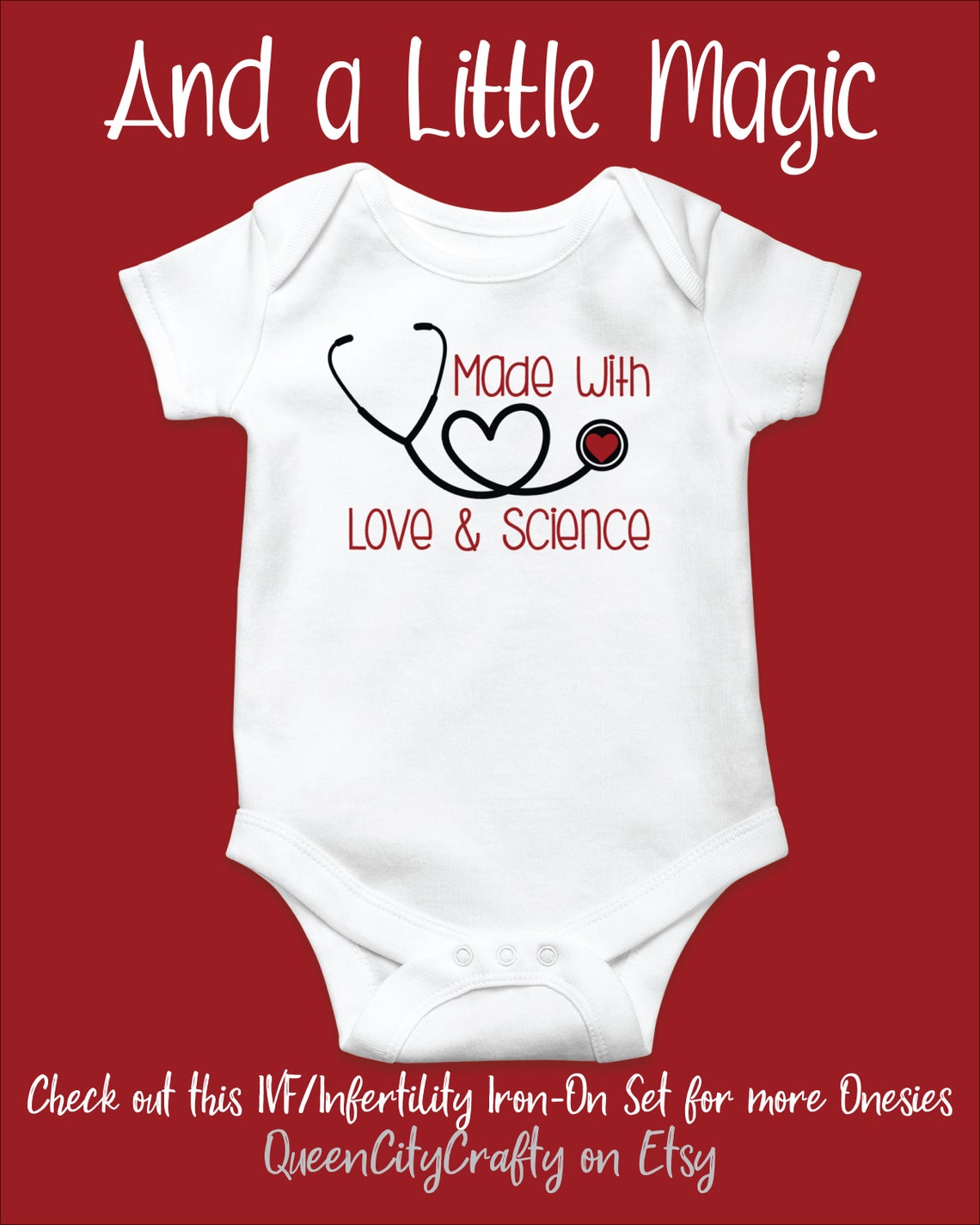 IVF Baby Onesie® Decorating Kit Iron On Transfers In Vitro Etsy