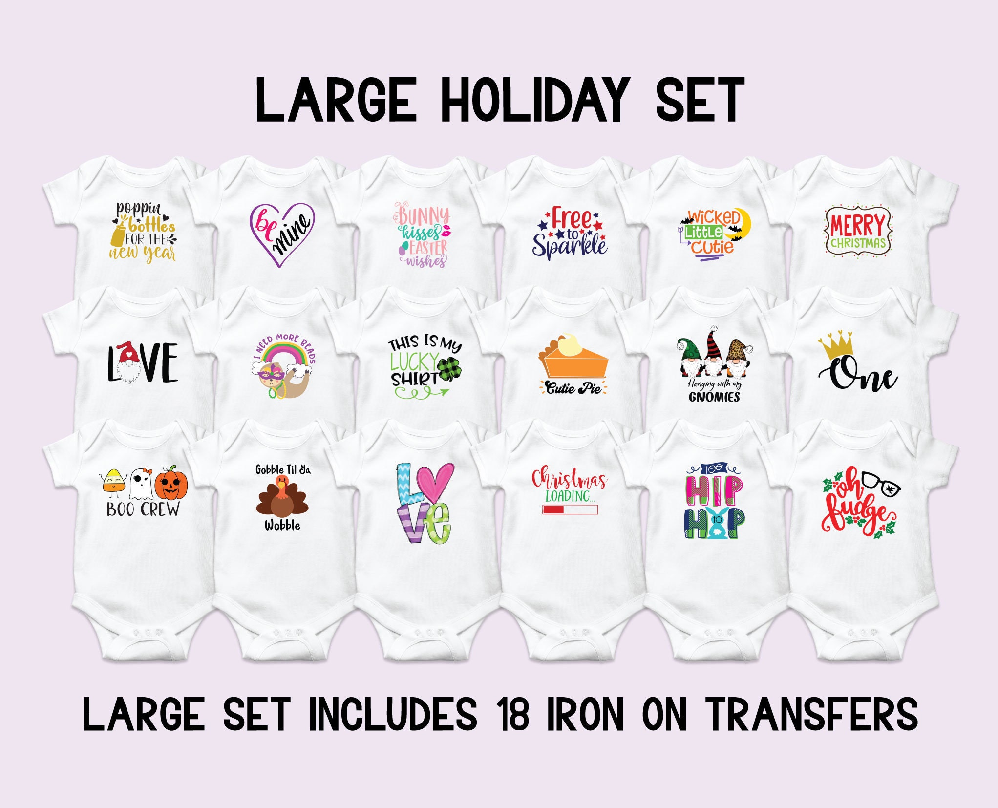 Summer Onesie Decorating Kit, Beach Baby Onesie Iron On Transfers
