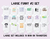 Funny Baby Onesie Decorating Kit, Baby Shower Activity Kit, DIY