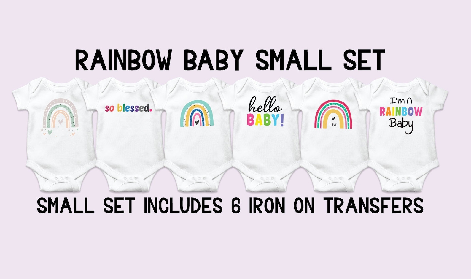 Rainbow Baby Onesie® Decorating Kit Rainbow Baby Shower Etsy