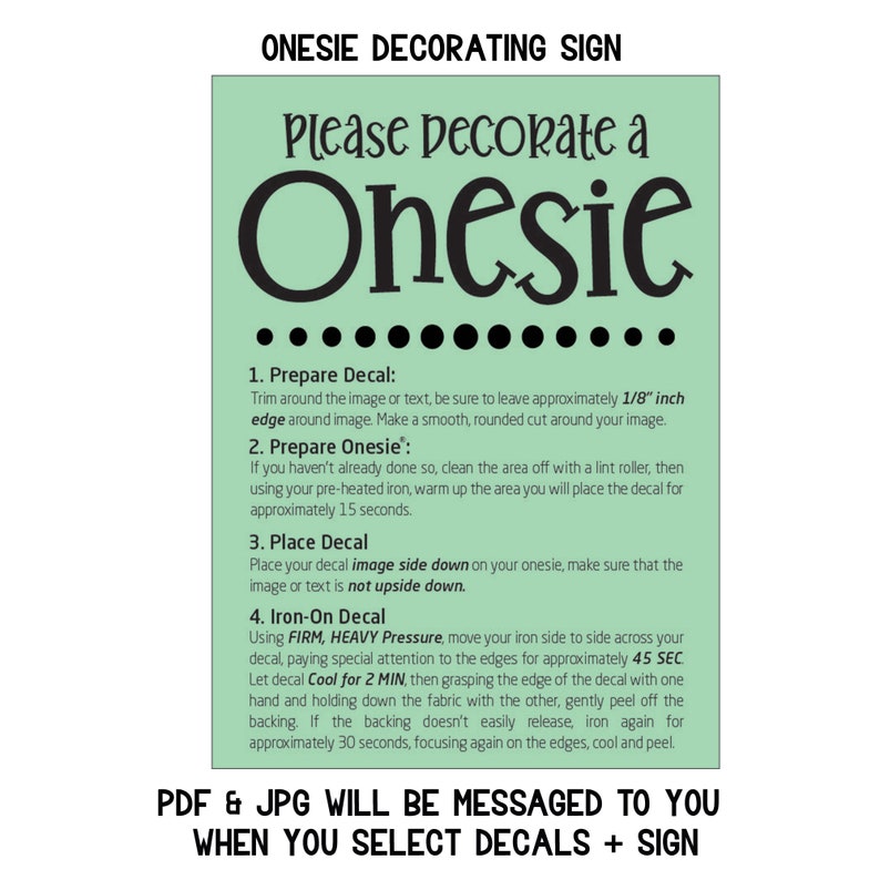 Onesie Decorating Kit, Gender Neutral Baby Shower Games, Gender Neutral Onesie, Onesie Decorating Station, Baby Shower Craft Idea image 5