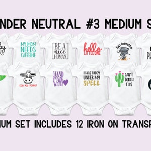 Onesie Decorating Kit, Gender Neutral Baby Shower Games, Gender Neutral Onesie, Onesie Decorating Station, Baby Shower Craft Idea image 1