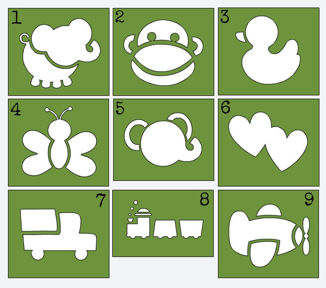 Baby Stencils Stencils for Onesie Painting DIY Onesie Etsy
