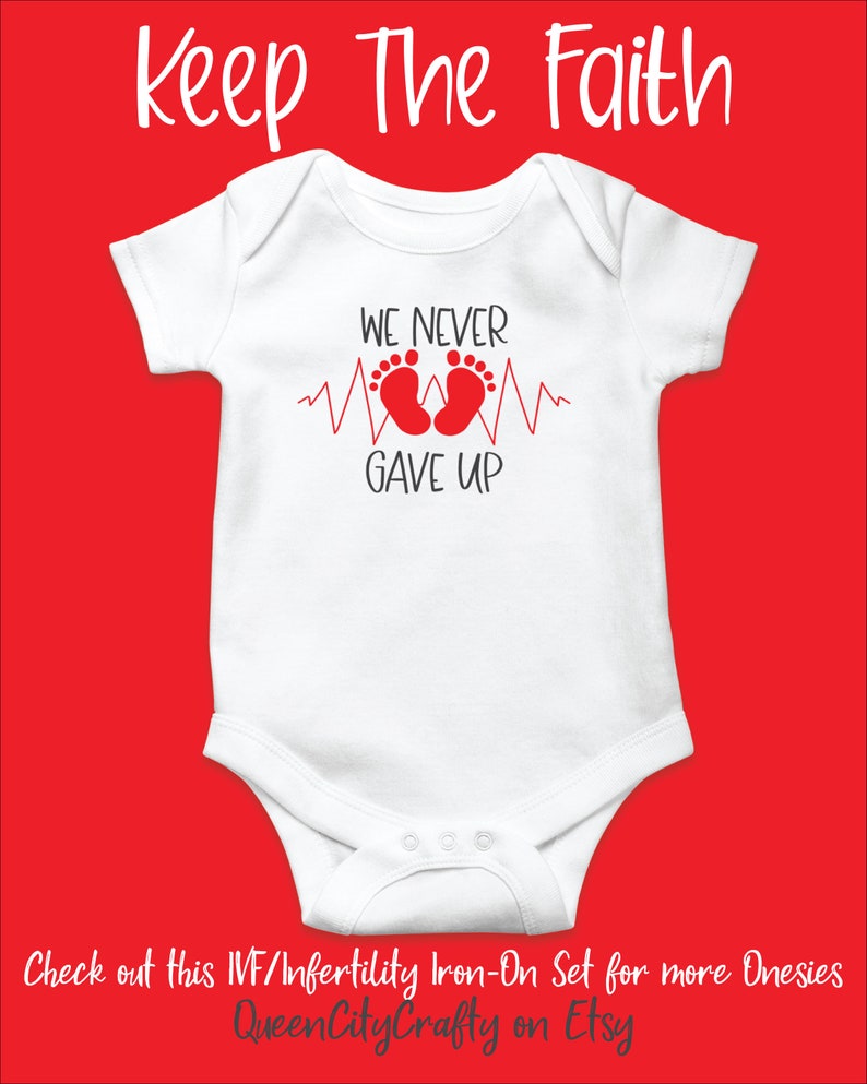 IVF Baby Onesie® Decorating Kit Iron On Transfers In Vitro Etsy