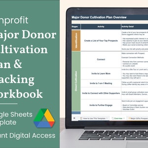 Major Donor Cultivation Plan Tracking Template for (Download Now) Etsy
