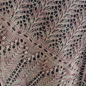 Pattern to Knit Lace Shawl "Lost in February"