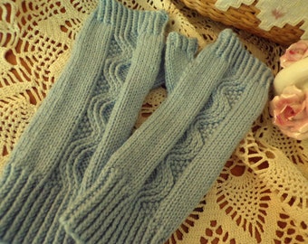 Hand Knit Fingerless Mitts