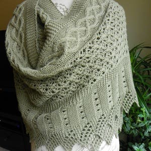 Pattern to Knit Lace Shawl "Wrap You Up" PDF