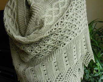 Pattern to Knit Lace Shawl "Wrap You Up" PDF