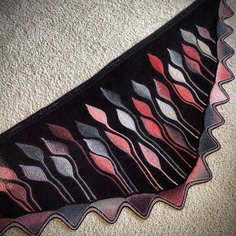 cotton knit shawl