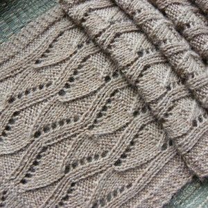 Pattern to Knit Lancaster Lace Scarf DK yarn image 3