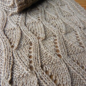 Pattern to Knit Lancaster Lace Scarf DK yarn image 2