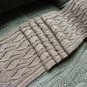 Pattern to Knit Lancaster Lace Scarf DK yarn image 5