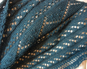 Pattern to Knit "Strands of Lace" Scarf PDF