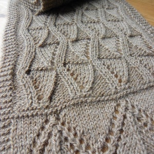 Pattern to Knit Lancaster Lace Scarf DK yarn image 4