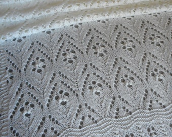 Pattern to Knit Estonian Lace Shawl Fingering weight yarn