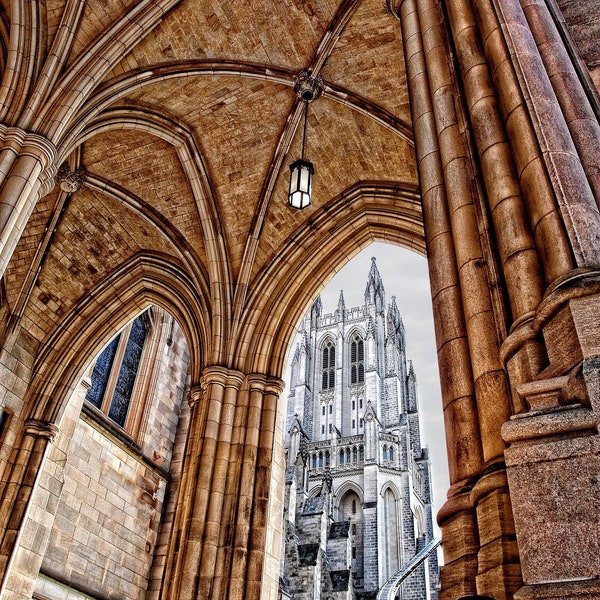 National Cathedral or Cathedral of Saint Peter and Saint Paul in Washington in the District of Columbia, USA