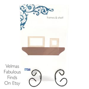 Quickutz Shelf & Picture Frame • 4&quot; x 4&quot; Die • Scrapbooking • Card Making • Mini Album • Junk Journal • Frame Embellishments • 3 Dies in One