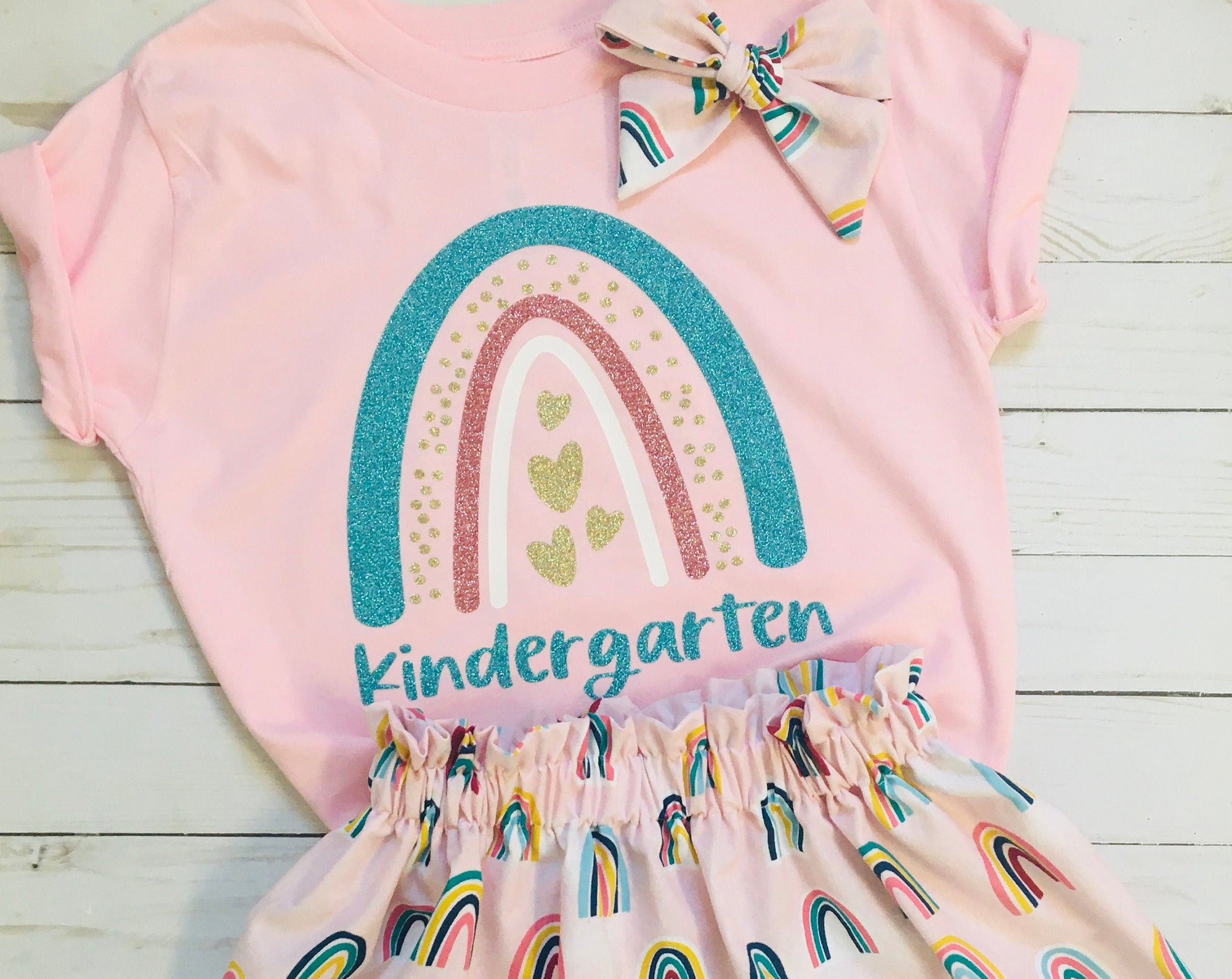 Discover Kindergarten outfit, back to school, girls school outfit, first day of school