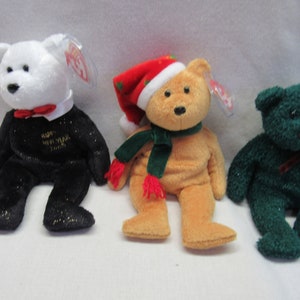 2001 holiday teddy beanie baby value