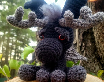 Made to order Irish Pooka crochet plush toy, Celtic mythology Puka stuffed animal,  Puca, Puck, Kelpie, shape shifter, folklore, changeling