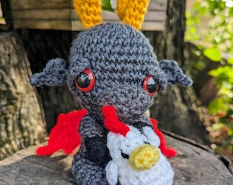 Made to order Jersey  Devil with chicken crochet plush cryptid