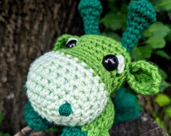 Ready to ship!! Alien Cow Crochet plush cryptid, stuffed animal, extraterrestrial