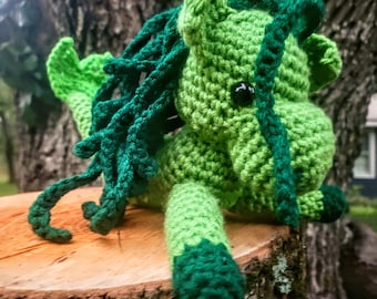 Peluche de ganchillo de sirena, caballo de agua Kelpie, hecho a pedido