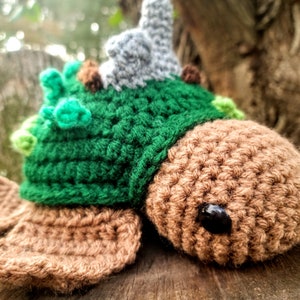 Made to order Zaratan World Turtle crochet plush cryptid disc world tortoise