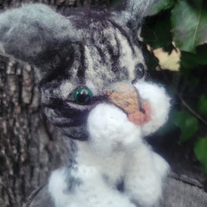 Made to your photos Custom Crochet Cat Plush: Personalized Pet Memorial, Look-Alike