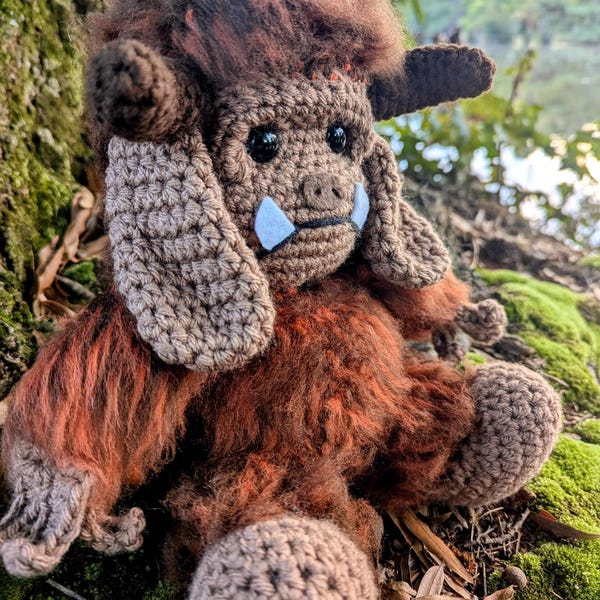 MADE TO ORDER! Large or medium Labyrinth monster plush crochet stuffed animal