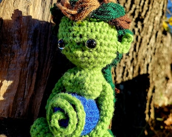 Made to order Gaia Earth Goddess plush crochet sculpture, Earth Mother archetype Pagan