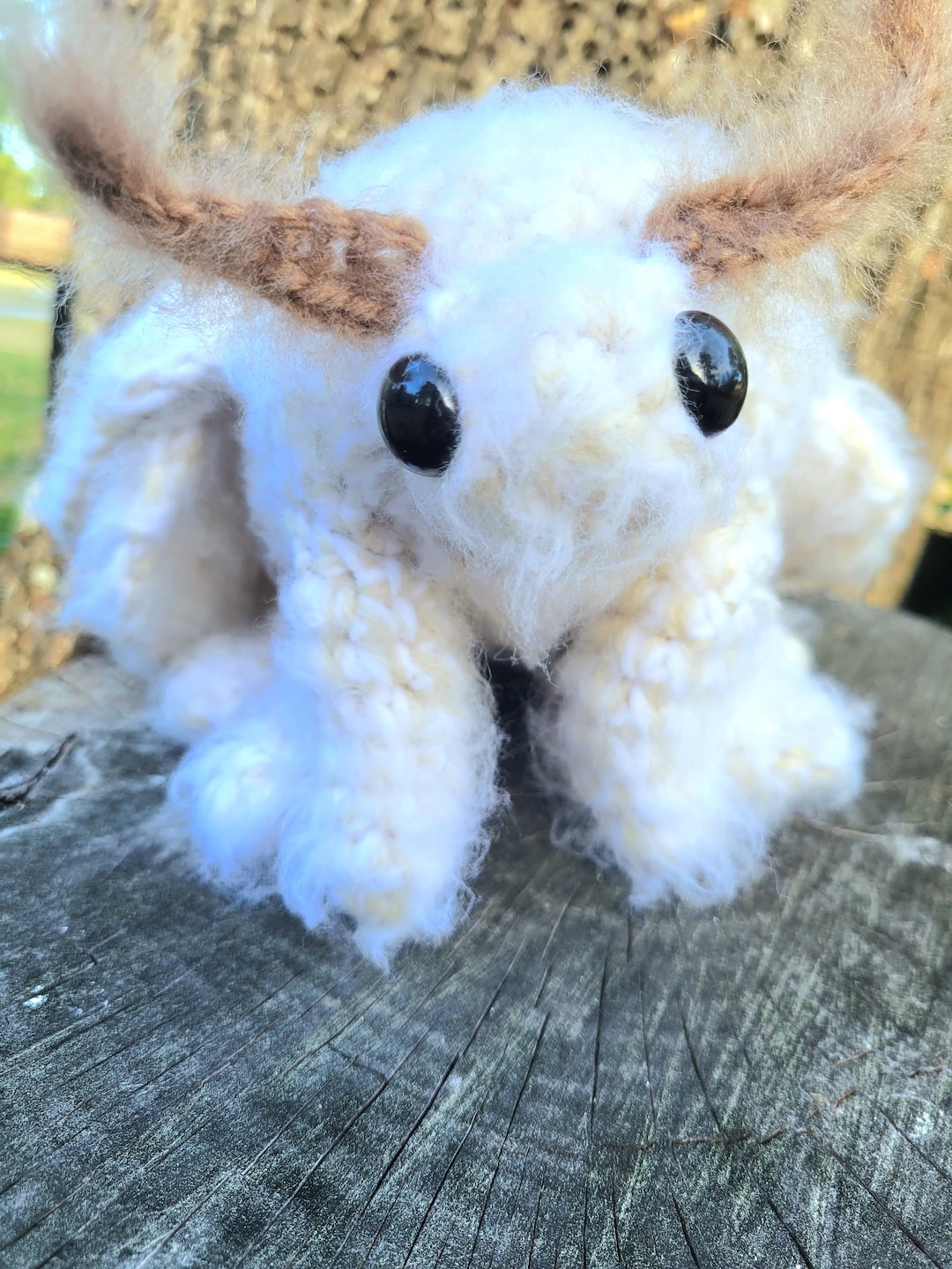 Made to Order Venezuelan Poodle Moth Crochet Plush Toy Domestic Silk Moth Bombyx Mori Amigurumi Stuffed Animal Butterfly Fluffy Insect Etsy UK