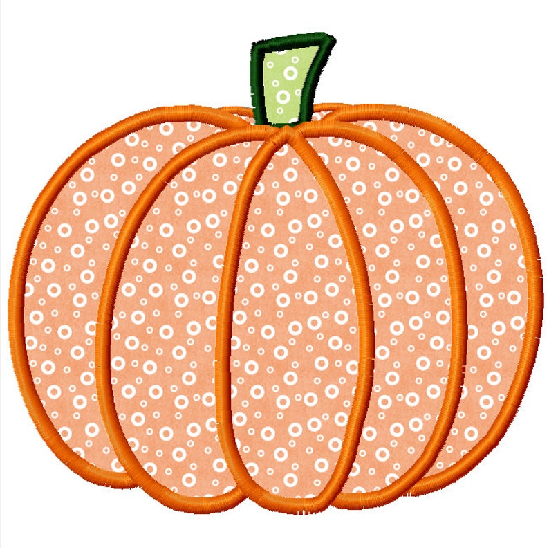Halloween Pumpkin Applique Machine Embroidery Design INSTANT Etsy