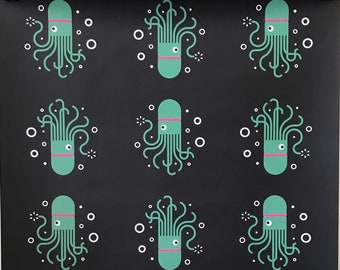 Octopunk Wrapping Paper