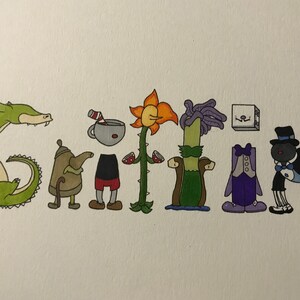 Video Game Name Art