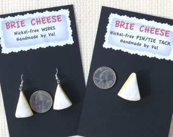 Brie Cheese Earrings