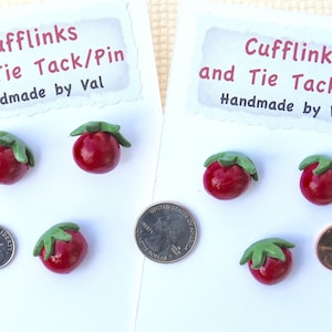 CUFFLINK SET-Tomatoes