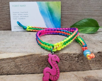 Dragon Choker, Rainbow Rave Necklace