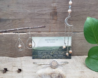 Crystal Jewelry Necklace, Bracelet and Earring Set