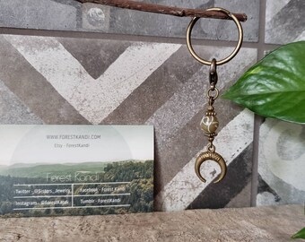 Bronze Moon Keychain Custom Gift