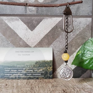 Chakra Charm Agate Yoga Custom Keychain Gift