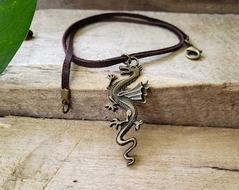 Dragon Leather Necklace