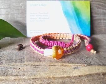 Rainbow Mushroom Choker Necklace