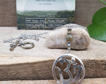 Om Silver Necklace Custom Jewelry